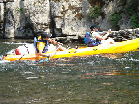 Albatros Location VTT, Canoë, Paddle, Raft sur le Chassezac en Ardèche