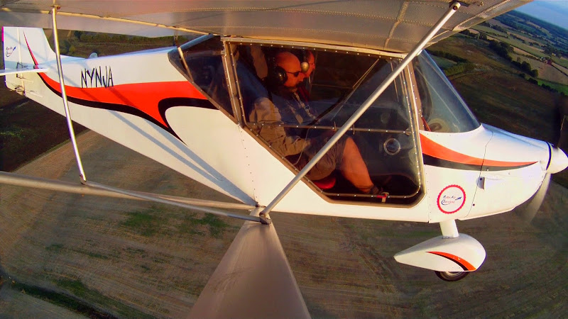 Survol du Perche, en avion ULM, Aérodrome de Bellême