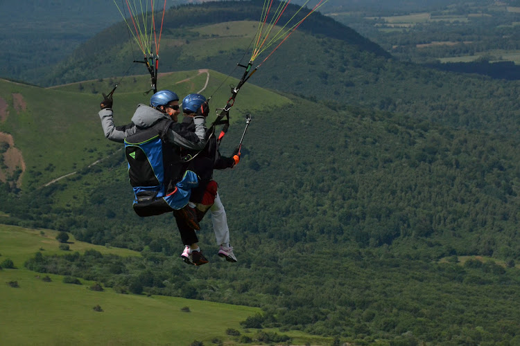 Action parapente