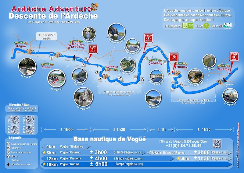 Location canoe kayak - ardeche adventure vogue