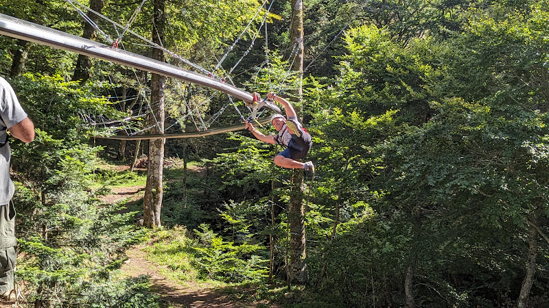 Tyrolienne à virages du Mont-Dore