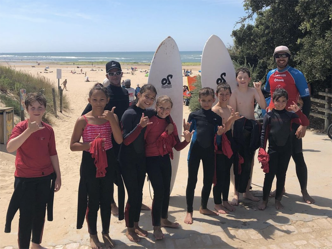Vendée Surf Schools | stages 3 jours - 7J | cours collectifs initiation surf | près des Sables
